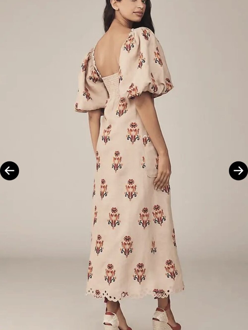 New Farm Rio Anthropologie Macaw Embroidered Maxi Dress Pockets L - Picture 2 of 5